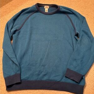 L.L. Bean men's cotton crew neck sweater